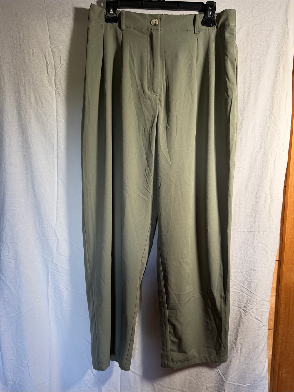 Lulu's Olive Green Women’s Trousers - Straight Leg